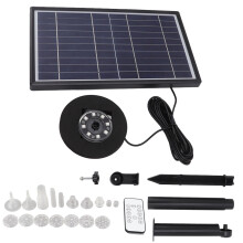 Fonte de água solar: Ampla aplicação e função anti-entupimento para fontes de água externas. Material ABS de alta qualidade garante