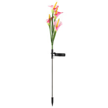 Lumini solare poetice cu crini, lumini de grădină exterioară în formă de miez, lumini solare cu crini Calla pentru decorarea terasă, gazon,