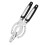 Stainless Steel Jar Opener Adjustable Ergonomic Lever Black 2
