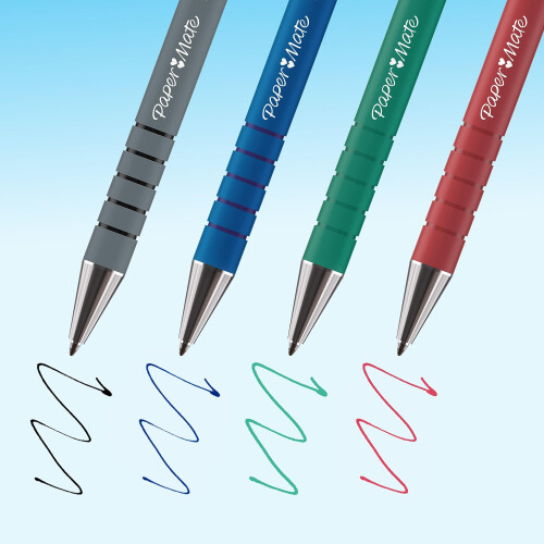 Paper Mate Paper Mate Flexgrip Ultra Retractable Ballpoint Pens | Medium Point (1.0mm) | As 2