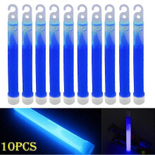 Lot de 10 bâtons lumineux industriels de 15 cm (6 pouces) pour fêtes, camping et situations d'urgence.