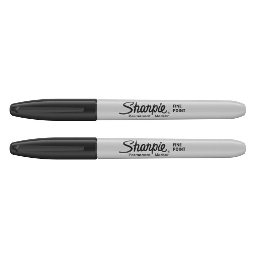 Sharpie Sharpie Fine Point Permanent Marker - Black (Pack of 2) 1