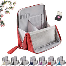 Large Capacity Oxford Cloth Standing Makeup Bag, Waterproof & Portable, with Compartments – Compatible with All Brushes