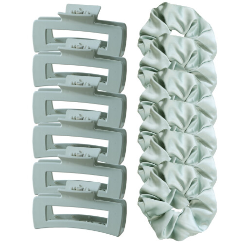 Hair Claw Clips Set Matte Non-Slip 12 Pack