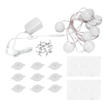 Osvětlení zrcátka na toaletní stolek s napájením z USB, které se třpytí, snadná instalace, samolepicí design s LED světly s