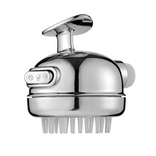 Shower Head - Pet Shower Set With Soft Brush Showerhead Sprayer Diverter for Bathroom Shower Arm, Silver