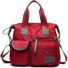 Tote Bag for Women,Multi Pockets Shoulder Handbag,Nurse Bag for Work,Large Cross body Purse,Fashion Nylon Top Handle Satchel