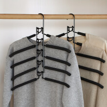 Heavy-Duty Space-Saving Hanger w/ Metal Frame & Non-Slip Foam Pad – High Weight Capacity for Coats, Suits, Shirts – Compatible with Wardrobe,