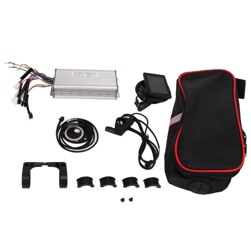 Ebike Controller Storage Bag, Waterproof Function Heat Dissipation ABS LCD8S Display Bag With30A Sine Wave Controller, Dustproof Shock Absorber
