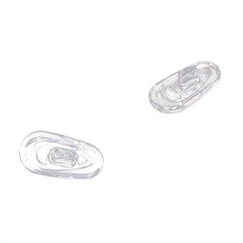 25 Pairs Silicone Eyeglass Nose Pads Oval Push