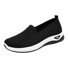 Willtoo 2026 Women’s Wide Width Arch Support Slip-On Sneakers – Lightweight Orthopedic Walking & Nurse Shoes, Compatible with Food Service, Black