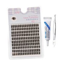 Eyelash Extension Fake Eye Lash DIY Lightweight Lazy Fake Lashes Wisps Individual Lashes for Dating Wedding Stage Performance D