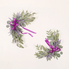 Faux Arch Flower Swag Set of 2 for Wedding Welcome Signs Floral Swag Wedding Reception Ceremony Signs Decor