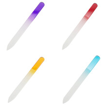 Glass Nail Files Manicure Set, Double Sided Pedicure Files - Glass Nail Files for Natural Nails - Mix Color - 1/2/3/4/5/6 Pieces