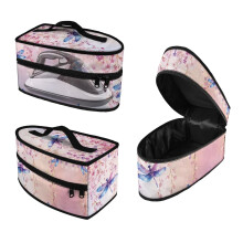Portable Iron Organizer Dragonfly Flower Compatible with Full-Size Irons and Accessories Travel Case Steamer Oganizer Traveling, Bag Only
