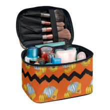 Portable Traveling Makeup Bags Travel Cosmetic Bag Organizer Bathroom Pumpkin