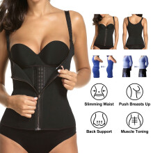 Waist Trainer Vest for Women Clip and Zip Sliming Shapewear Corset Neoprene Worked Out Sweat Body Shaper M