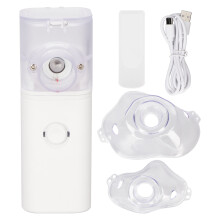 Quiet Nebulization Rechargeable Nebulizer Device, Ultrasonic Mesh Cool Mist For Adults Children With Fine Particle Output Easy Maintenance And