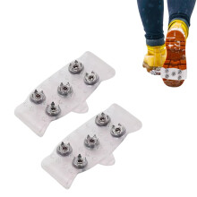 Silicone Snow Walk Traction Cleats Slip Resistant 5 Claws Anti Slip Grips for Walking on Ice and Snow 2 Pack