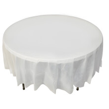 Wegwerp tafelkleed effen kleur meerkleurig optioneel rond (84 inch) PEVA plastic tafelkleed