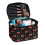 Cherry Pattern Polyester Cosmetic Bag Make Up Organizer Case Double Zip Large Makeup Bag Daily Work 1