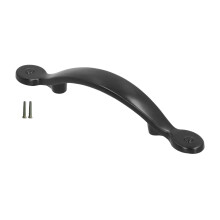 Sophistication Style Cabinet Hardware Pull Matte Black Finish High Quality Zinc Construction Durable Drawer Handle Ventilation Enhancement UV