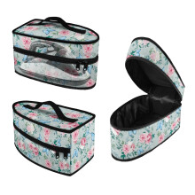 Butterfly Rose Lightweight Dustproof Travel Iron Organizer Polyester Zipper Handle Easy Storage Cleaning Gym, Case Only