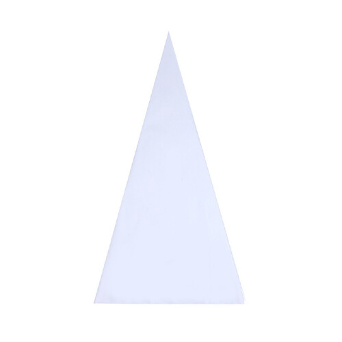Saco triangular transparente para doces, saco triangular para sorvete, saco para embalagem de pipoca.