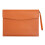 A4 Waterproof Leather File Folder with Hand Strap Orange 1
