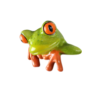 Frosch-Kunsthandwerk aus Harz, Computerperipherie-Dekoration, Geschenk, kreatives Tier