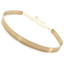 Damesjasjurk met ijzeren tailleband, damesrok, Joker metalen brede accessoires, tailleketting