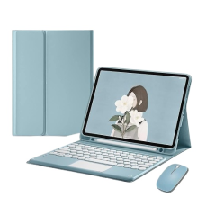 Adatto per iPad 10.9 Cover protettiva con tastiera Bluetooth 10.2 Tasti rotondi Touch Custodia per tablet Apple di decima generazione