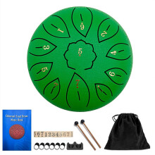Steel Tongue Drum 6 Inch 11 Notes G Tone with Bag and