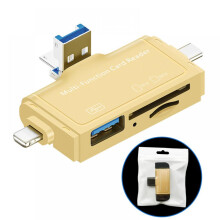7-in-1 kaartlezer, geschikt voor Apple Type-C, Android-telefoons en computers. OTG3.0 multifunctionele kaartlezer.
