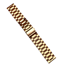 Lämplig för Apple Apple Watch-armband Samsung Huawei GT Three Beads massivt rostfritt stål iWatch-klockarmband