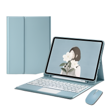 Adatto per iPad 10.9 Cover protettiva con tastiera Bluetooth 10.2 Tasti rotondi Touch Custodia per tablet Apple di decima generazione