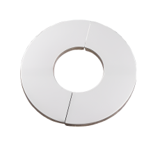 Cache décoratif triangulaire en acier inoxydable pour robinet rond à clipser, protection de tuyau d'eau pour trou mural, cache disgracieux pour