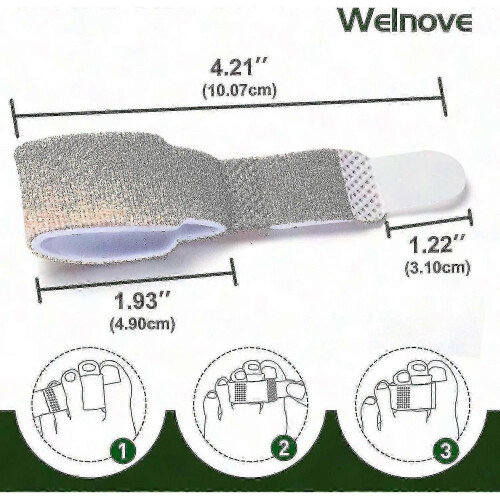 6-pack Hammer Toe Straighteners for Correcting Hammer, Broken, Crooked Overlapping Toes Hk 1