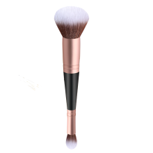 Foundation Concealer to-i-ett sminkekost med dobbelt hode, enkelt sminkeverktøy for nybegynnere