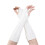 Women's Polyester Long Fingerless Winter Gloves with Retro Cable-Knit Pattern, Half-Finger Design for Easy Operation 1