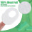 60 Pack Callus Pads Soft Felt Callus Oval Shape Corn Pads, White SZRH 3