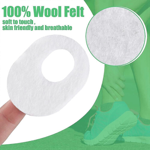 60 Pack Callus Pads Soft Felt Callus Oval Shape Corn Pads, White SZRH 2