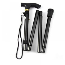 Aluminum Alloy Mountain Climbing Cane Telescopic Folding6Color Mountain Climbing Cane Non-Slip Cane Strengthened Adjustable Old Man Crutch