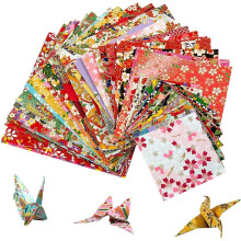 Origami Paper Kit - 60 Sheets of Origami Paper Folded Square Single-Sided 3 Sizes for Craf