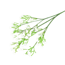 Simulare de gypsophila, decorațiune de nuntă cu mireasă, care ține un buchet de lipici moale din plastic, cu senzație de mână, 3 furculițe,