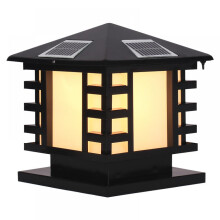 Solar Pillar lamp outdoor courtyard villa wall lamp LED door lamp outdoor square door pillar lamp