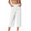 Women's Capris Pants with Pockets White 2XL 1