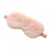 Schlafmaske mit Kaninchenfellbezug, atmungsaktiv, hautfreundlich, Plüsch, für Herbst und Winter, Eisbeutel, niedliche Schlafmaske für Zuhause