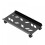Computer host bracket chassis mobile pulley base increased shelf household simple metal storage bracket 1