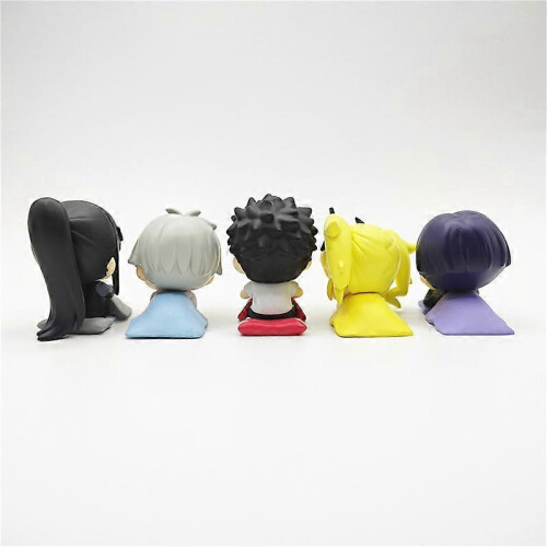 5pcs/set Amine Kaiju No. 8  Cute Sleep Version Egg Model Toys 4cm 2
